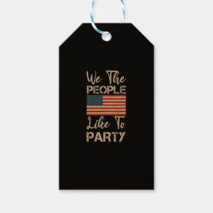 Wij Het Volk Gaan Graag Naar Feestjes Patriottisch Cadeaulabel