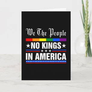 Wij Het Volk Geen Koningen In Amerika Anti-trump G Kaart