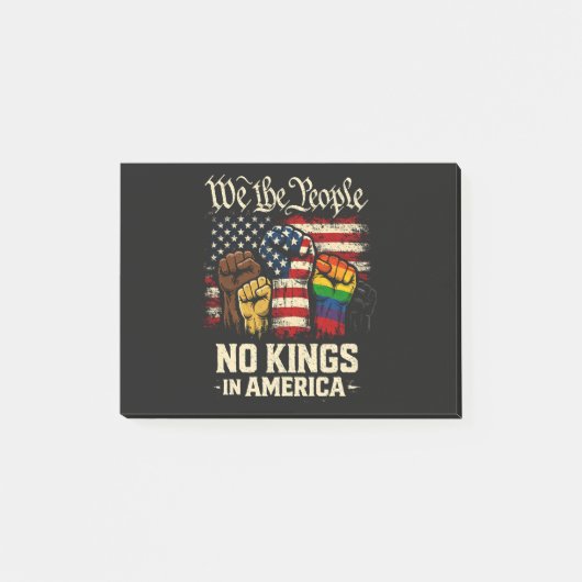 Wij Het Volk Geen Koningen In Amerika Post-it® Notes (Voorkant)