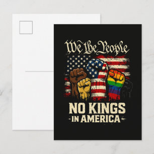 Wij Het Volk Geen Koningen In Amerika Uitnodiging Briefkaart