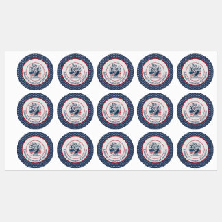 Wij het Volk Gepersonaliseerd 250 Jaar 4 juli Labels