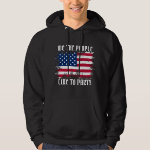 Wij het volk Grappige Amerikaanse vlag in nood 4 j Hoodie