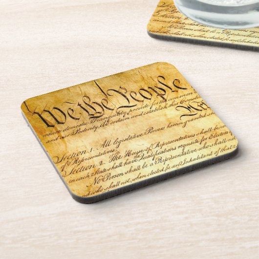 Wij, het volk - Grondwet Bier Onderzetter (Linkerzijde)