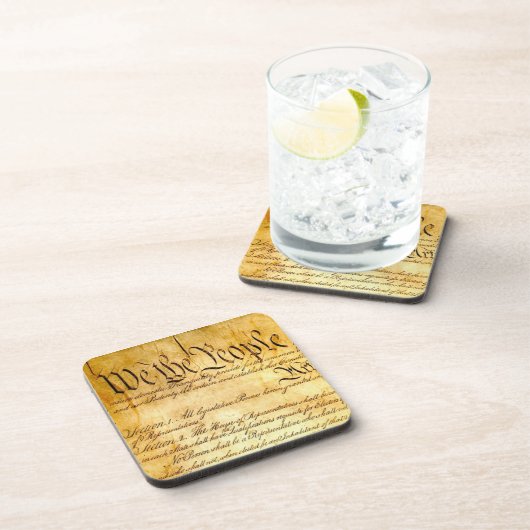 Wij, het volk - Grondwet Bier Onderzetter (Rechterzijde)