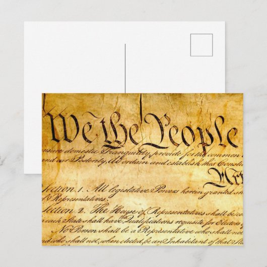 Wij, het volk - Grondwet Briefkaart (Voorkant / Achterkant)