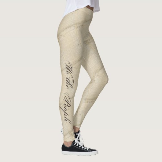 "Wij het volk" Grondwet - Patriottische broek Leggings (Rechts)