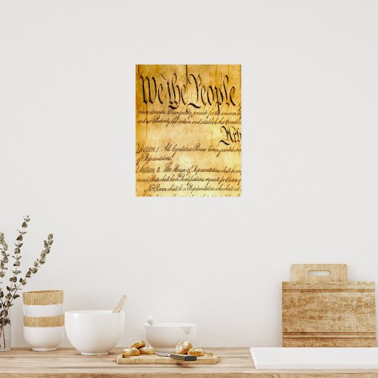 Wij, het volk - Grondwet Poster (Keuken)