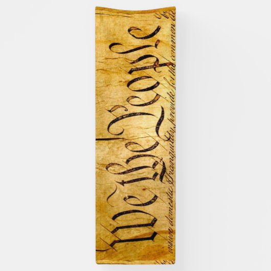 Wij, het volk - Grondwet Spandoek (Verticaal)