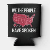 Wij, het volk, hebben de kaart van de verkiezingen blikjeskoeler (Voorkant)