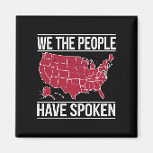 Wij, het volk, hebben de kaart van de verkiezingen magneet (Voorkant)