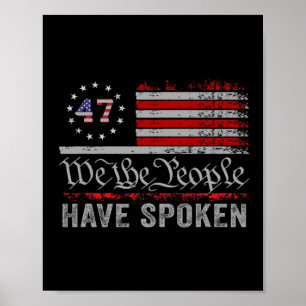 Wij, het volk, hebben de verkiezingskaart van Trum Poster
