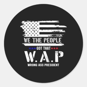 Wij Het Volk Hebben Die Wap Viering 4 Juli NL Ronde Sticker
