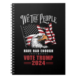 Wij het Volk Hebben Genoeg Gestemd Trump 2024  Notitieboek