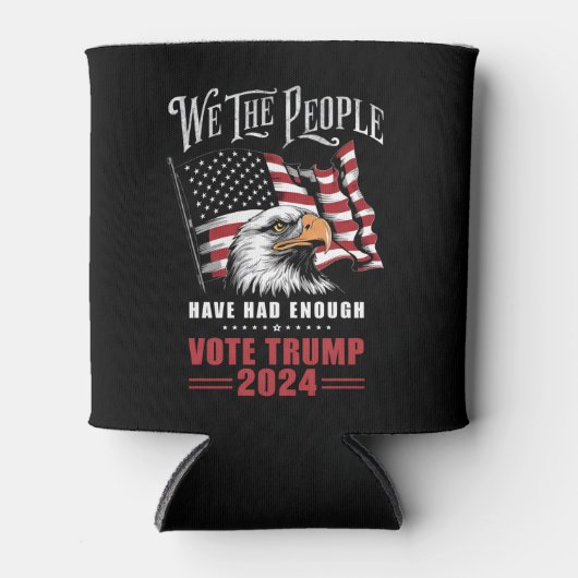 Wij, het volk, hebben genoeg stemmen gehad Trump 2 Blikjeskoeler (Voorkant)