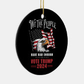 Wij, het volk, hebben genoeg stemmen gehad Trump 2 Keramisch Ornament (Rechts)