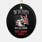 Wij, het volk, hebben genoeg stemmen gehad Trump 2 Keramisch Ornament (Links)