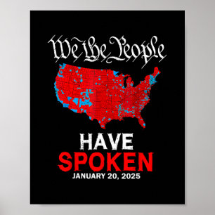 Wij Het Volk Hebben Gesproken 20 Januari 2025 Trum Poster
