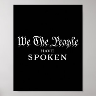 Wij Het Volk Hebben Gesproken Gewonnen Trump Wint  Poster
