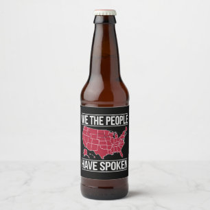 Wij het Volk Hebben Gesproken Kaart van de verkiez Bier Etiket