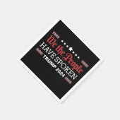 Wij, het volk, hebben gesproken over Trump 2024 Servet (Hoek)