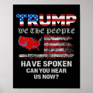 Wij, het volk, hebben gesproken T-shirt USA Electi Poster