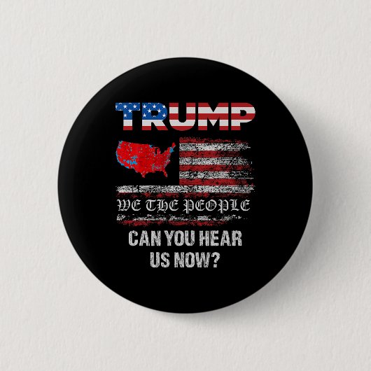 Wij, het volk, hebben gesproken T-shirt USA Electi Ronde Button 5,7 Cm (Voorkant)