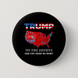 Wij, het volk, hebben gesproken T-shirt USA Electi Ronde Button 5,7 Cm