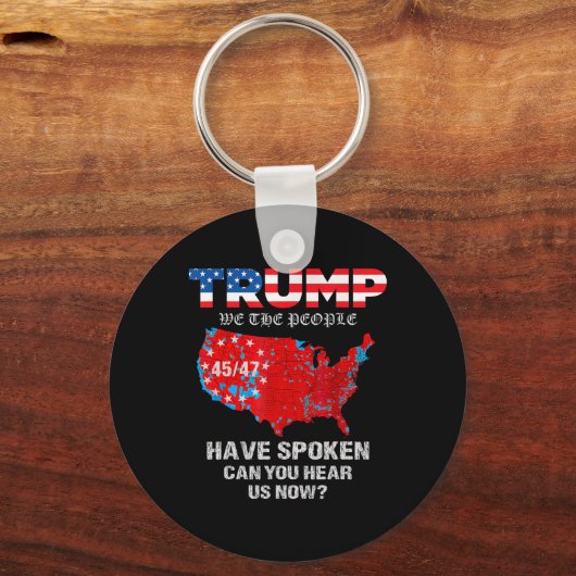 Wij, het volk, hebben gesproken T-shirt USA Electi Sleutelhanger (Voorkant)