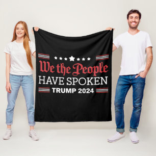 Wij Het Volk Hebben Gesproken Trump 2024 Fleece Deken