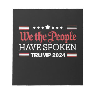 Wij Het Volk Hebben Gesproken Trump 2024 Notitieblok