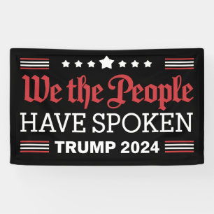 Wij Het Volk Hebben Gesproken Trump 2024 Spandoek