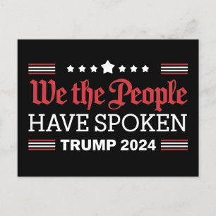 Wij Het Volk Hebben Gesproken Trump 2024 Uitnodiging Briefkaart