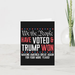 Wij, het volk, hebben gestemd en Trump heeft Mega  Kaart