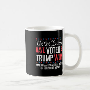 Wij, het volk, hebben gestemd en Trump heeft Mega  Koffiemok