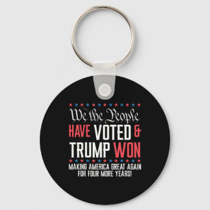 Wij, het volk, hebben gestemd en Trump heeft Mega  Sleutelhanger