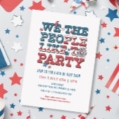 Wij, het volk, houden van feest op 4 juli Bash Kaart