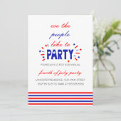 Wij, het volk, houden van feesten kaart (Staand voorkant)