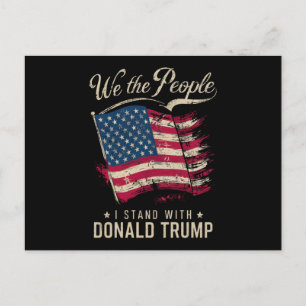 Wij Het Volk Ik Sta Achter Donald Trump Vintage Briefkaart