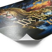 wij het volk iterum lion foto afdruk (Hoek)