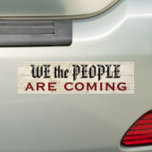 Wij het Volk Komen Bumpersticker (Op auto)