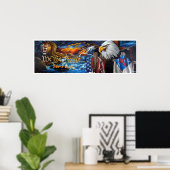 wij , het volk letterum full schilderij poster (Thuiskantoor)