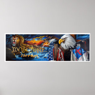 wij , het volk letterum full schilderij poster