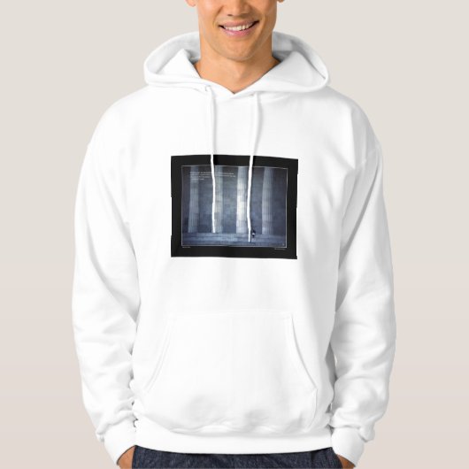 Wij het volk - Lincoln Quote Zweet-Shirt Mannen Hoodie (Voorkant)
