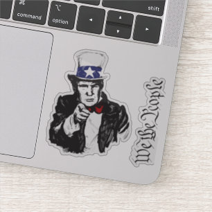 Wij het volk MAGA Trump Oom Sam ik wil je Sticker