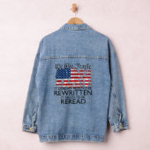 Wij, het volk, moeten een nieuwe grondwet krijgen denim jacket (Hangar)