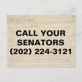 Wij, het volk, noemen onze Senatoren Grondwet Briefkaart