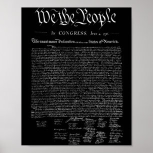 Wij het volk _ ons onafhankelijkheidsverklaring poster