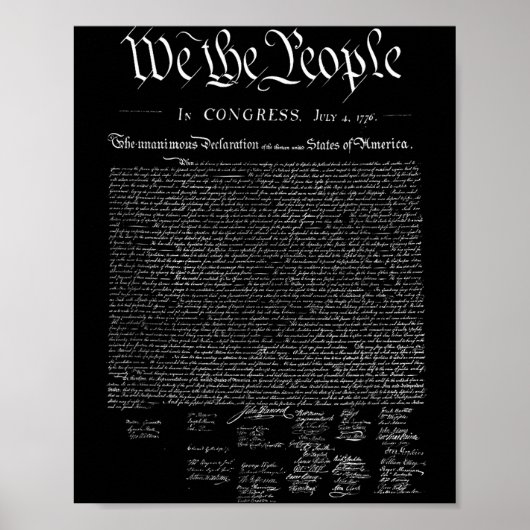 Wij het volk _ ons onafhankelijkheidsverklaring  poster (Voorkant)