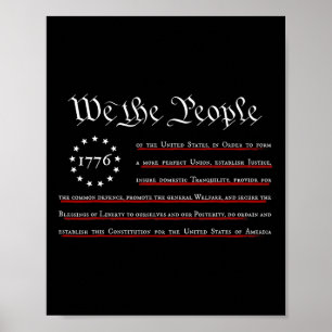 Wij Het Volk Preambule Ons Grondwet 4 Juli Poster