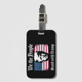 Wij, het volk, staan achter Donald Trump Support 2 Bagagelabel (Voorkant (verticaal))